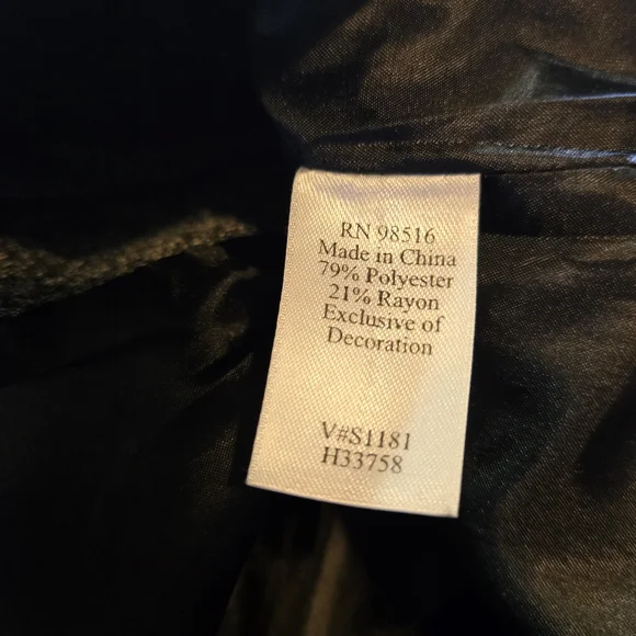 Coldwater Creek Black and Gray Patchwork Retro Boho Blazer - Picture 10 of 13